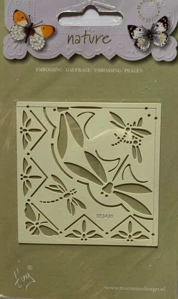 Embossing-Schablone Libellen